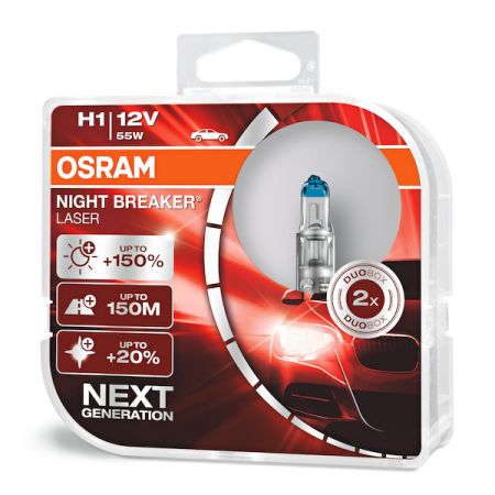 OSRAM H1 NIGHT BREAKER LASER 12V/55W+150%