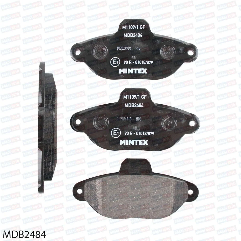 MINTEX MDB2484 Predné brzdové platničky
