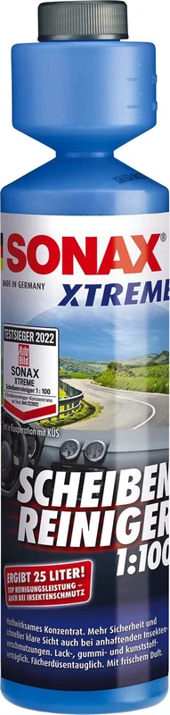 SONAX Xtreme, letná náplň do ostrekovačov 1: 100 250 ml 271141