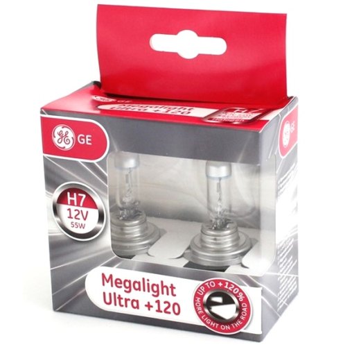 GE/TUNGSRAM H7 MEGALIGHT ULTRA ŽIAROVKA 12V 55W +120%