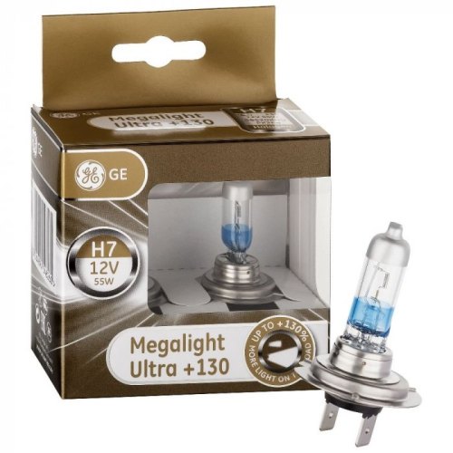 GE/TUNGSRAM H7 MEGALIGHT ULTRA ŽIAROVKA 12V 55W +130%