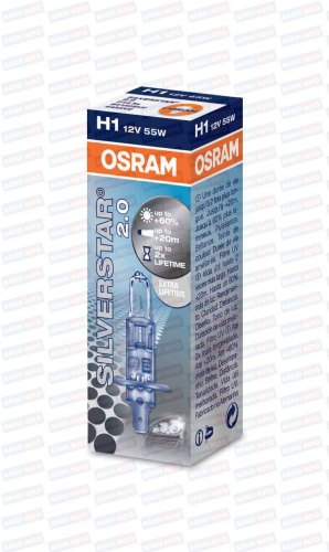 OSRAM H1 SILVERSTAR 12V/55W +60%