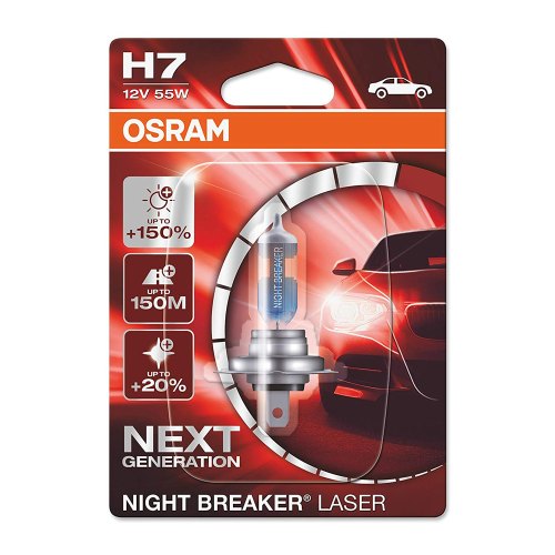 OSRAM H7 NIGHT BREAKER LASER ŽIAROVKA 12V 55W +150%