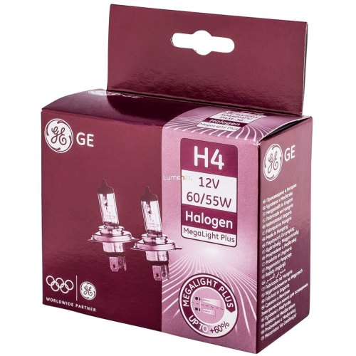 GE/TUNGSRAM H4 MEGALIGHT ULTRA 12V 60/55W+60%